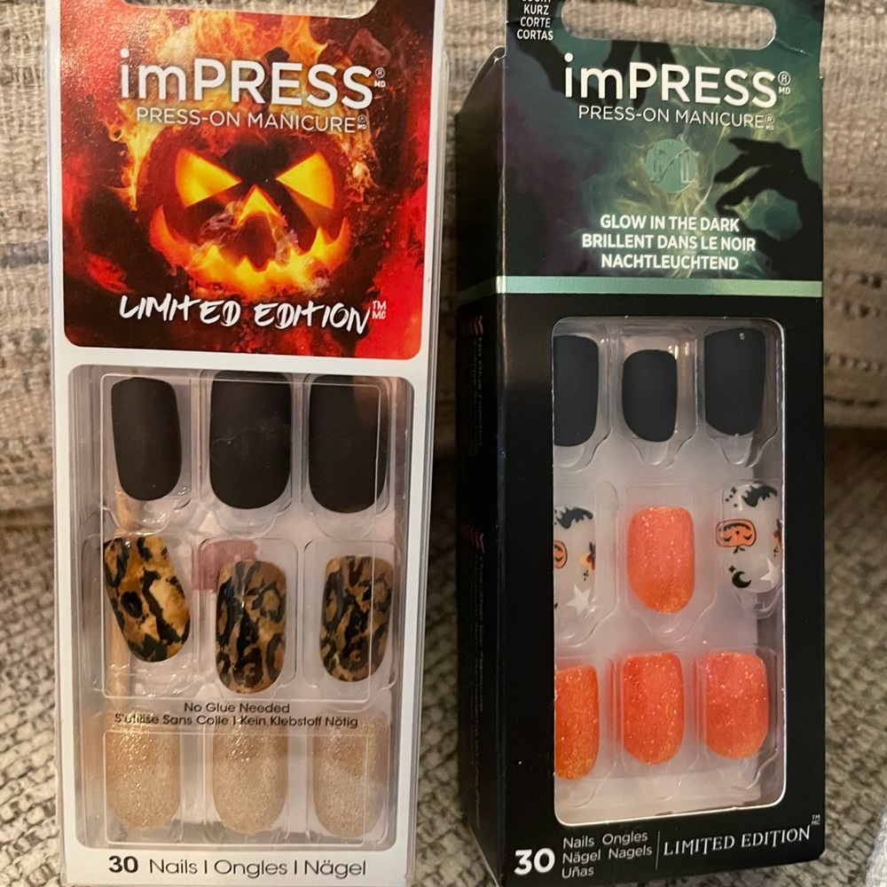 Impress Press On Nails Halloween Nail Lot
